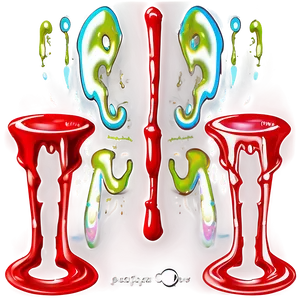 Red Spray Paint Drip Png 45 PNG Image