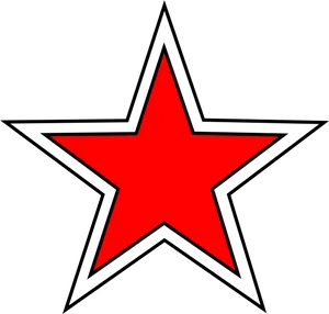 Red Star Black Background PNG Image