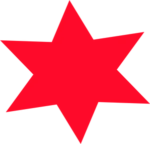 Red Star Graphic PNG Image