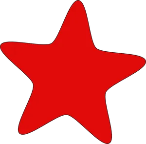 Red Star Graphic PNG Image