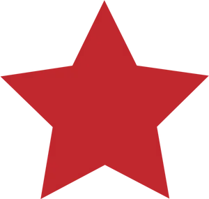 Red Star Symbol Simple Graphic PNG Image