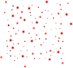 Red Stars Patternon Blue Background PNG Image