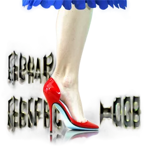 Red Stiletto Heel Png Amw PNG Image