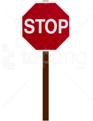 Red Stop Sign Transparent Background PNG Image