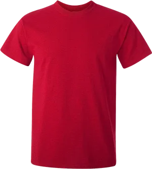 Red T Shirt Template PNG Image