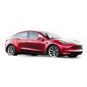 Red Tesla Model Y Png Oju PNG Image