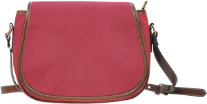 Red Textured Crossbody Handbag PNG Image