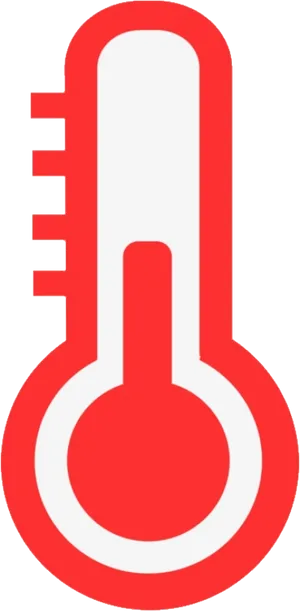 Red Thermometer Icon PNG