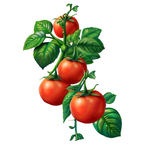 Red Tomato Plant Png Kug95 PNG Image