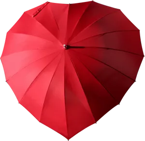 Red Umbrella Top View PNG Image