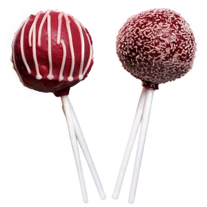 Red Velvet Cake Pops Png Xjh PNG Image