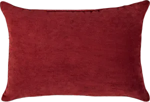 Red Velvet Rectangular Pillow PNG Image