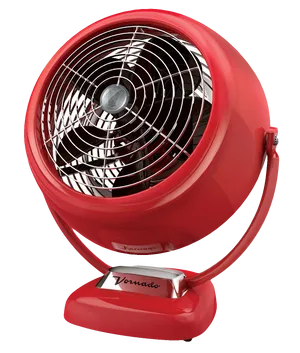 Red Vintage Style Vornado Fan PNG Image