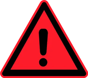 Red Warning Sign PNG