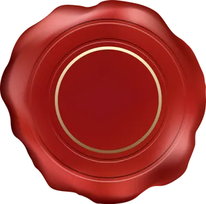 Red Wax Seal Graphic PNG Image