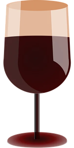 Red Wine Glass Vector Illustration PNG Image