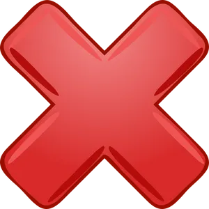 Red X Symbol PNG Image