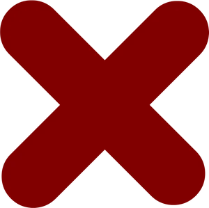 Red X Symbol PNG Image