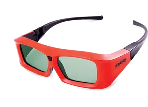 Red3 D Cinema Glasses PNG Image