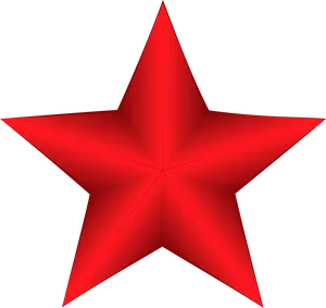 Red3 D Star Graphic PNG Image