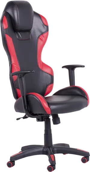 Redand Black Gaming Chair PNG Image