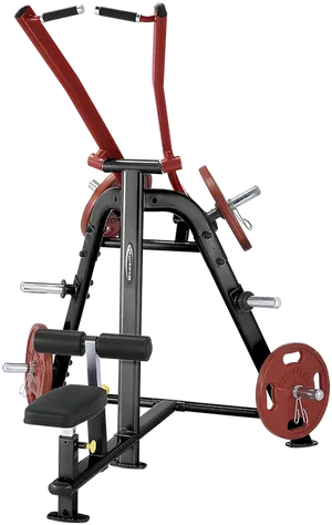 Redand Black Hammer Strength Machine PNG Image