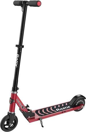 Redand Black Razor Scooter PNG Image