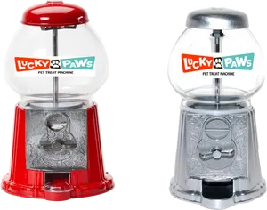 Redand Clear Pet Treat Machines PNG Image
