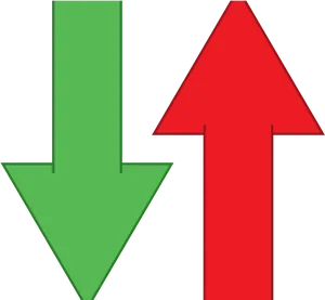 Redand Green Arrows PNG Image