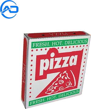 Redand Green Pizza Box PNG Image