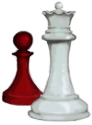 Redand White Chess Pieces PNG Image