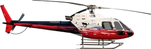 Redand White Helicopter Isolatedon Black PNG Image