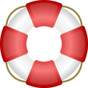 Redand White Lifebuoy PNG Image