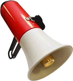 Redand White Megaphone PNG Image