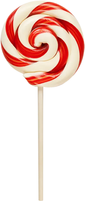 Redand White Peppermint Lollipop PNG Image