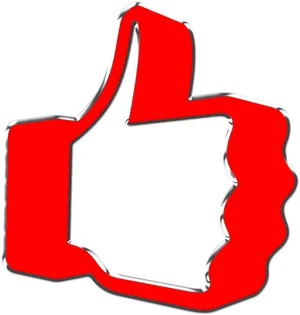 Redand White You Tube Like Icon PNG Image