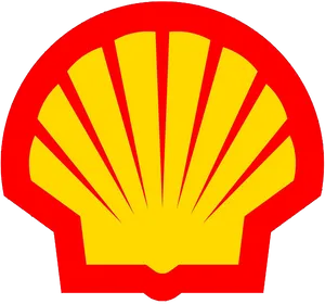 Redand Yellow Scallop Shell Logo PNG Image