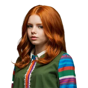 Redhead Girl Hair Png Ctj64 PNG Image