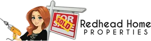 Redhead Real Estate Agent Cartoon PNG Image