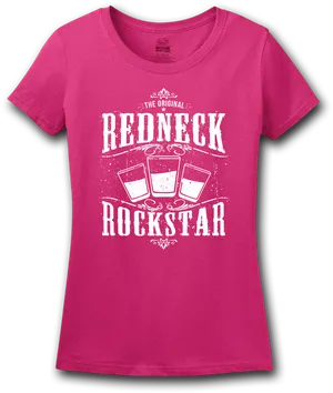 Redneck Rockstar T Shirt Design PNG Image