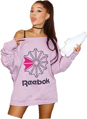 Reebok Promotionwith Celebrity PNG Image