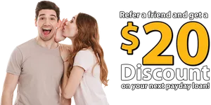 Refera Friend Discount Promotion PNG Image