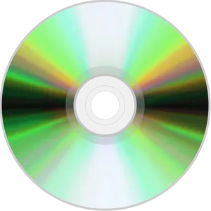 Reflective Compact Disc PNG Image