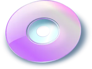 Reflective Compact Disc PNG Image