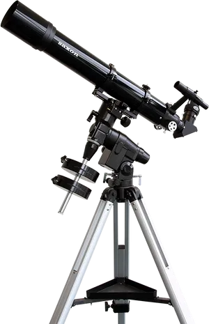 Reflective Telescopeon Tripod Stand PNG Image