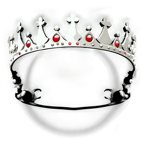 Regal White Crown Clipart Png Gem PNG Image