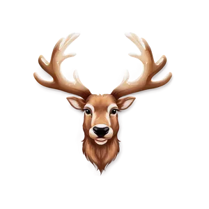 Reindeer Face Design Png Avp PNG Image