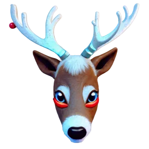 Reindeer Face Graphic Png Mvp PNG Image