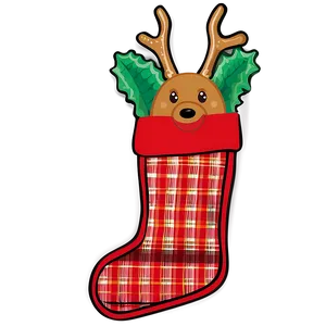 Reindeer Stocking Png 06132024 PNG Image