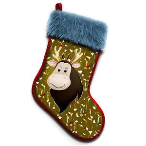 Reindeer Stocking Png 5 PNG Image